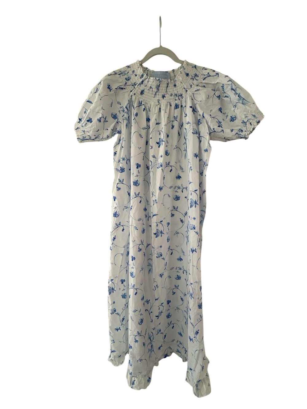 Hill House Caroline Blue Botanical Nap Dress Size Large New - Picture 5 of 8